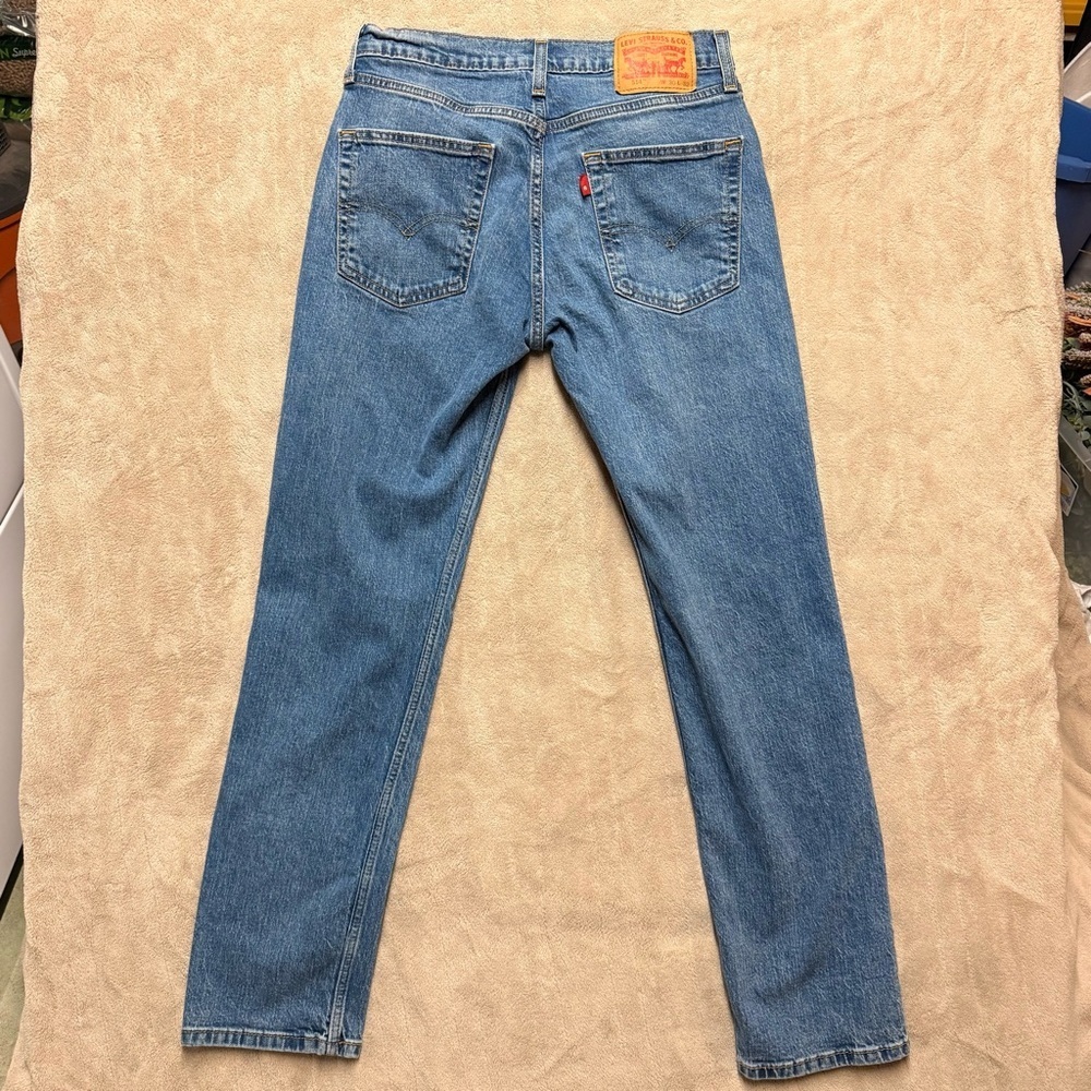 Levi's 514 Straight Fit Men's Jeans 30x32 Mid Rise Denim Blue Jeans - Picture 6 of 6